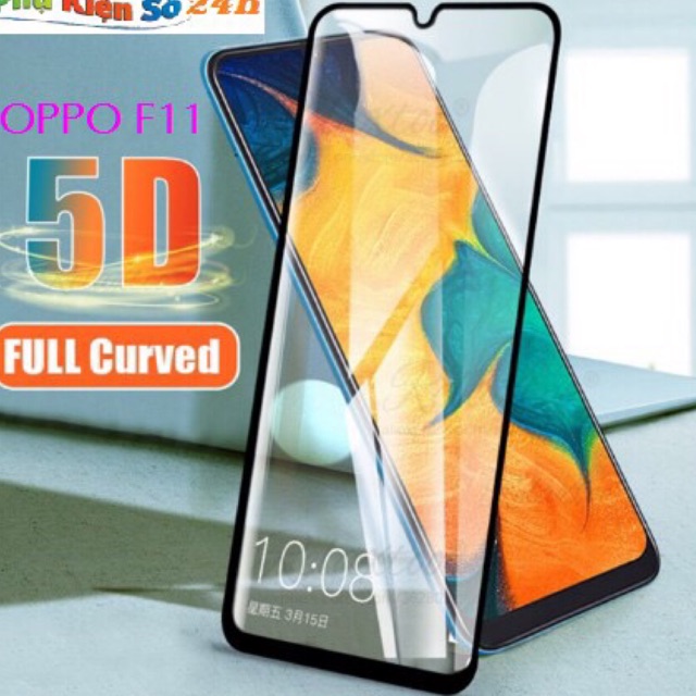 Bộ 4 kính cường lực oppo F11 Full keo,Full màn chuẩn loại 1