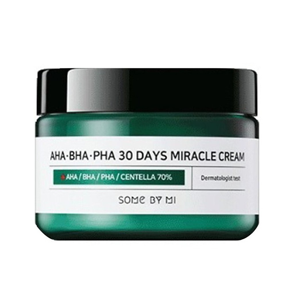 Kem Dưỡng  Làm Dịu và Phục hồi da tổn thương SOME BY MI AHA-BHA-PHA 30 Days Miracle Cream 50ml - Hàn Quốc Chính Hãng