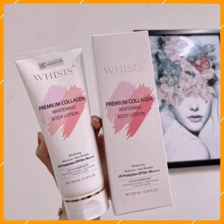 Kem Body Trắng Da Whisis Chống Nắng PreANNAm Collagen Whitening Body