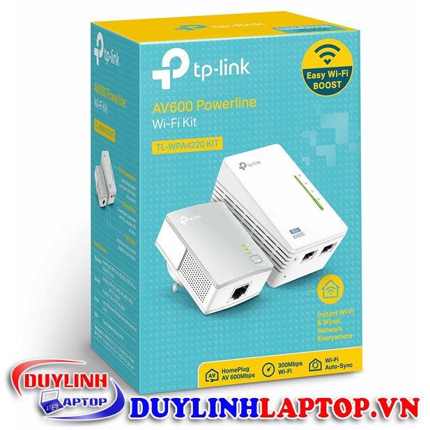 Bộ mở rộng Internet qua đường điện chính hãng TP-Link TL-WPA4220KIT - Bộ mở rộng sóng WIFI chất lượng cao