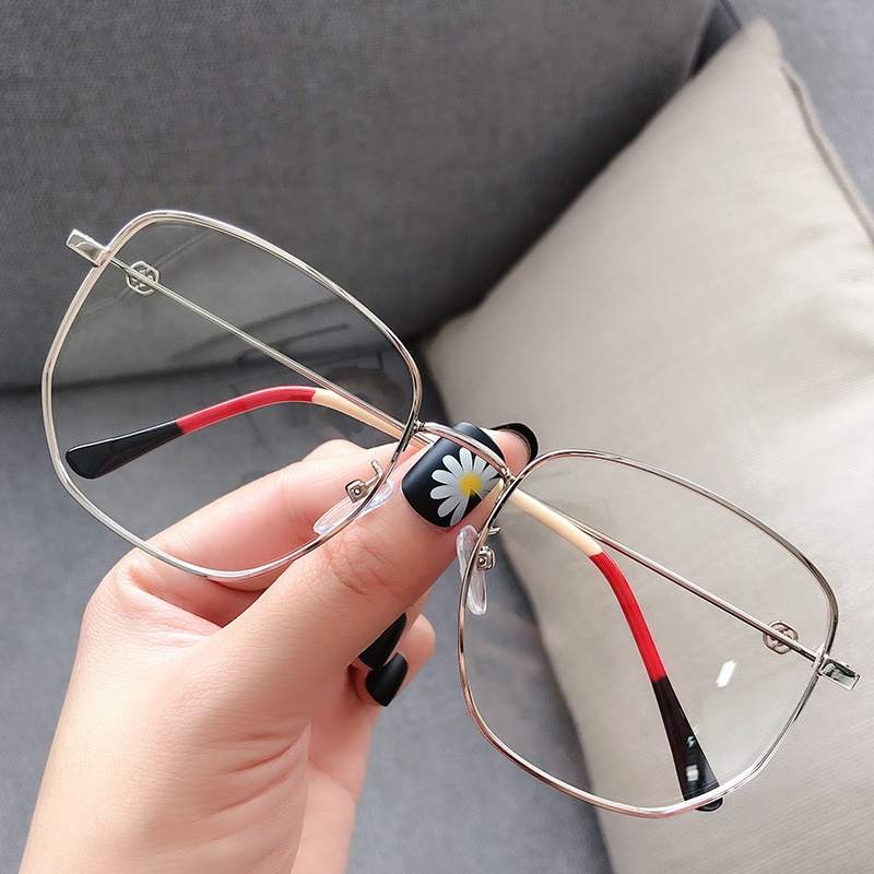 Mắt kính gọng kim loại chống tia bức xạ thời trang dành cho nam và nữ