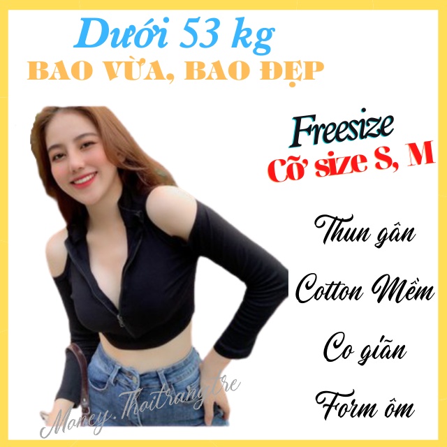 Áo Thun Croptop Nữ Kiểu Hở Vai Tay Dài Ôm Body Đẹp, Áo Thun Crop Top Nữ Dài Tay Kiểu Khoét Vai Gợi Cảm Sexy Ôm Eo Crt