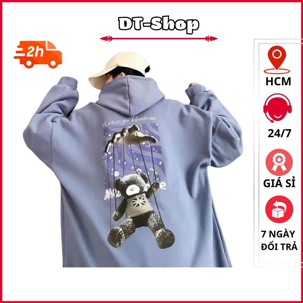 Áo hoodie nam nữ nỉ ngoại ulzzang unisex cặp đôi hàn quốc dày mịn chống nắng hình in cá tính FACLY'S