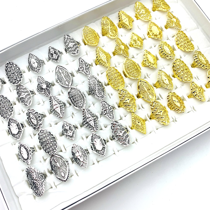 Set 20 Nhẫn Đeo Tay Kim Loại Thời Trang Vintage Cho Nữ
