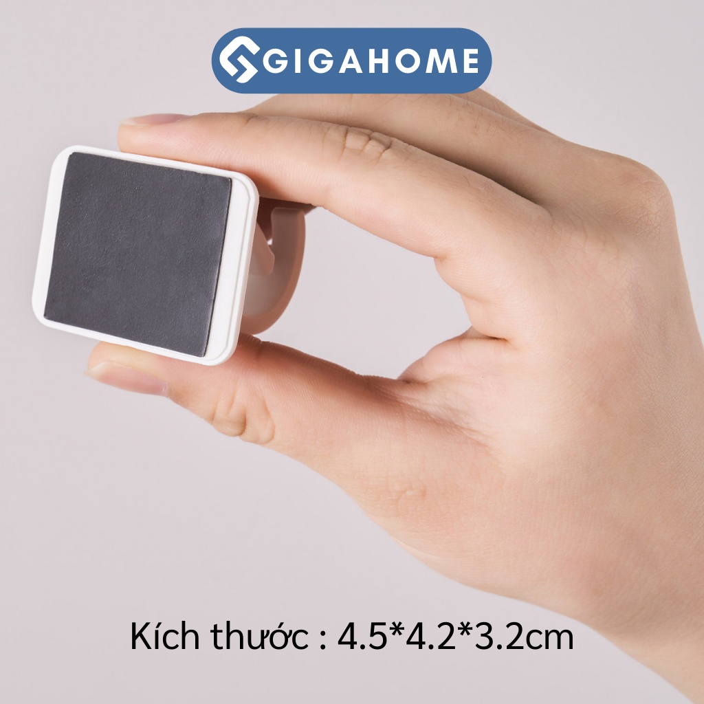 Bộ 2 Móc Dán Tường Giữ Thanh Treo Rèm Đa Năng GIGAHOME Chịu Lực 2-3.5kg 9480