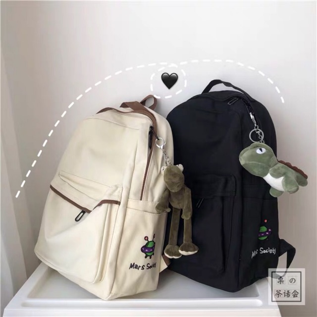 HÀNG SẴN- Balo vintage thêu viền hình vũ trụ ulzzang hàn quốc - Hàng nhập khẩu