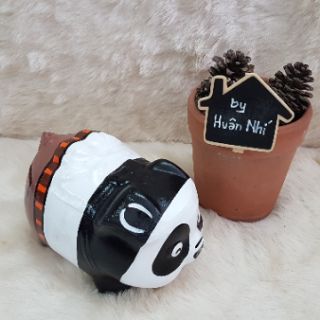 Heo đất handmade -  Panda