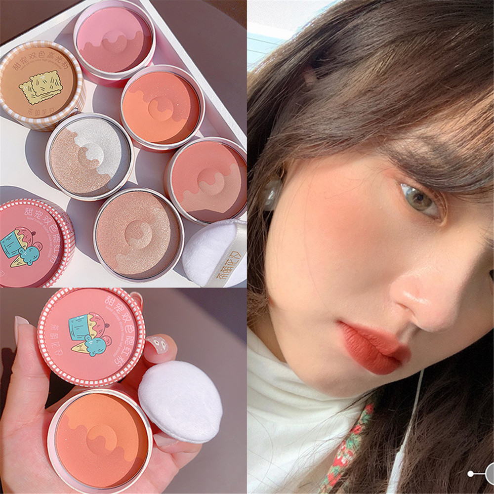 (Hàng Mới Về) Bảng Phấn Mắt Kiêm Phấn Bắt Sáng Công Dụng Kép Trang Điểm Tự Nhiên Cho Người Mới Bắt Đầu | BigBuy360 - bigbuy360.vn