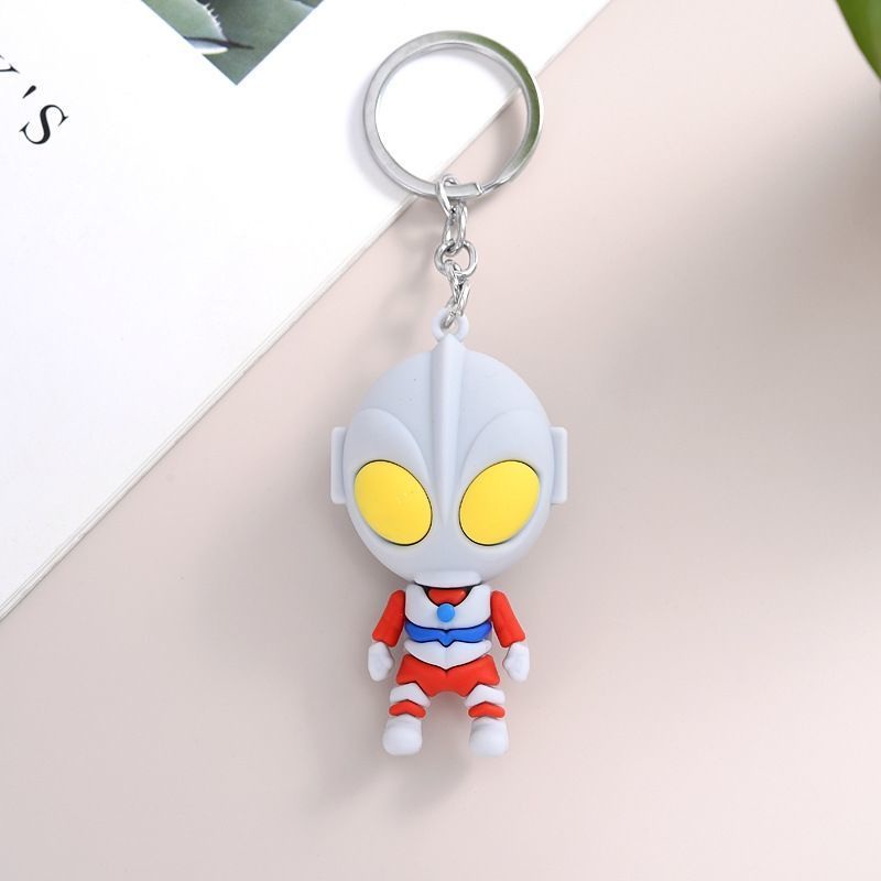 Móc Chìa Khóa Xe Hơi Hình Ultraman Cá Tính Cho Học Sinh