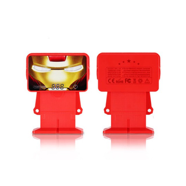 Pin sạc dự phòng 10000mAh REMAX AVENGER Cute dễ thương siêu nhân iron man batman hulk sạc nhanh chính hãng xịn dễ thương