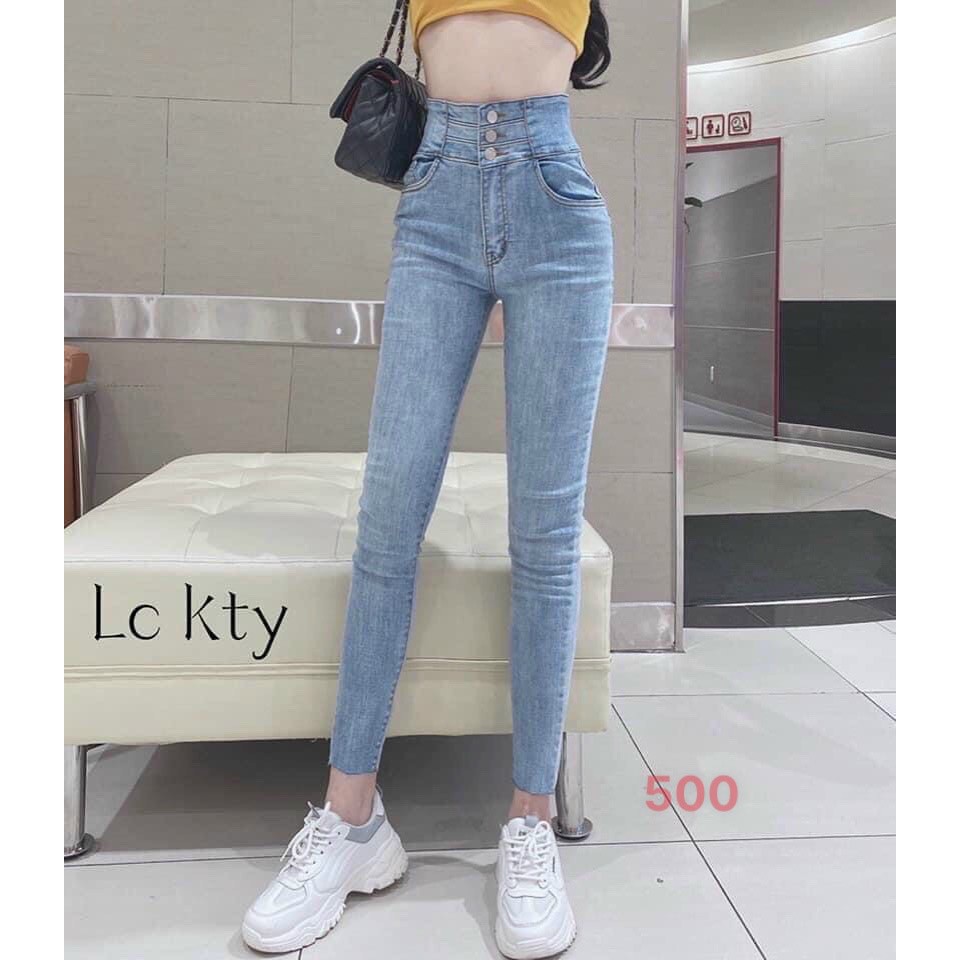 8 MẪU Quần JEAN Nữ Lưng Cao chuần shop VNXK bao đẹp chất lượng , JEANS bó co giãn vải dày mịn( đổi trả nếu không ưng)