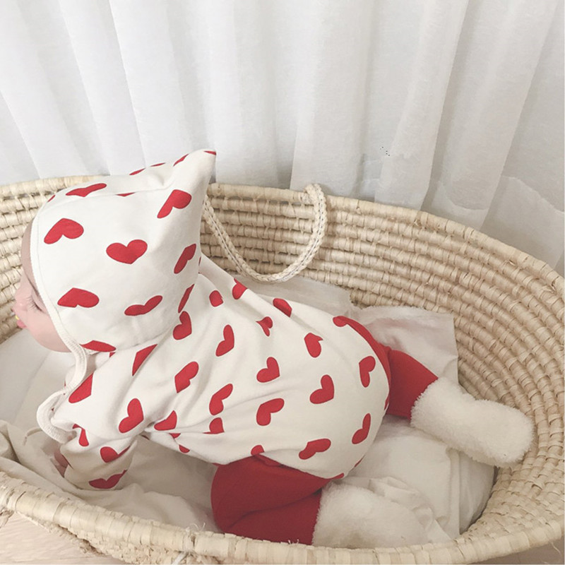 Bộ Áo Liền Quần + Nón Vải Dày Họa Tiết Giáng Sinh Dễ Thương Cho Bé Gái