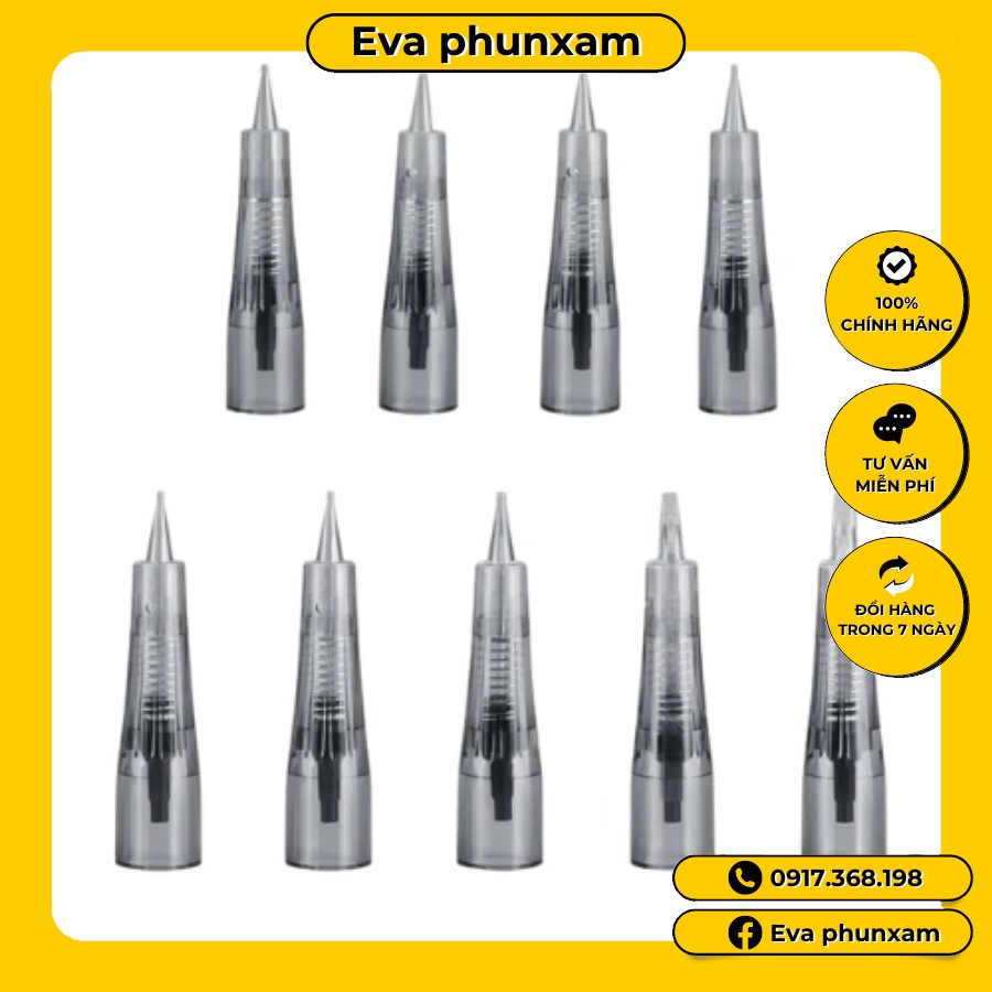 Kim Lò Xo kim 1 (0.18,0.25,0.35) kim phun xăm  3R 5F 7F 15F U9 U15 Cho Máy Kĩ Thuật Số Máy Biomaser cao cấp