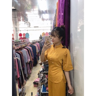 Đồ lam đi chùa Lụa thêu Hồ Điệp