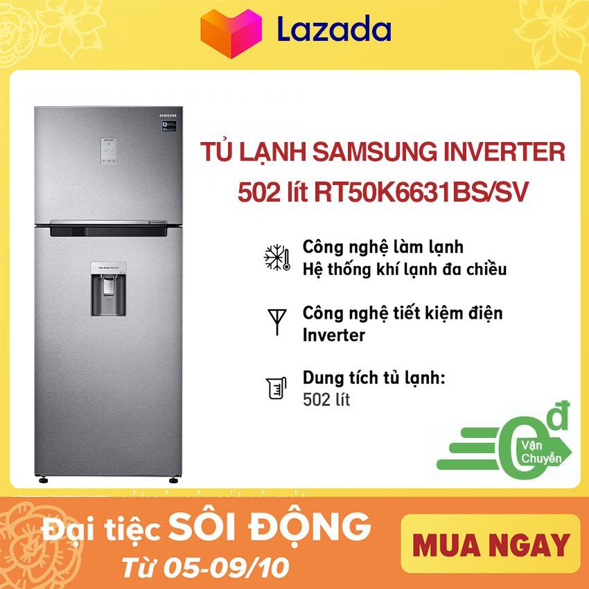 Tủ lạnh Samsung Inverter RT50K6631BS/SV 502 lít (Freeship TP.HCM)