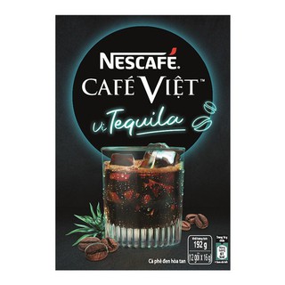 Cà phê hòa tan Nescafe Cafe vị Tequila - Hộp 12 gói
