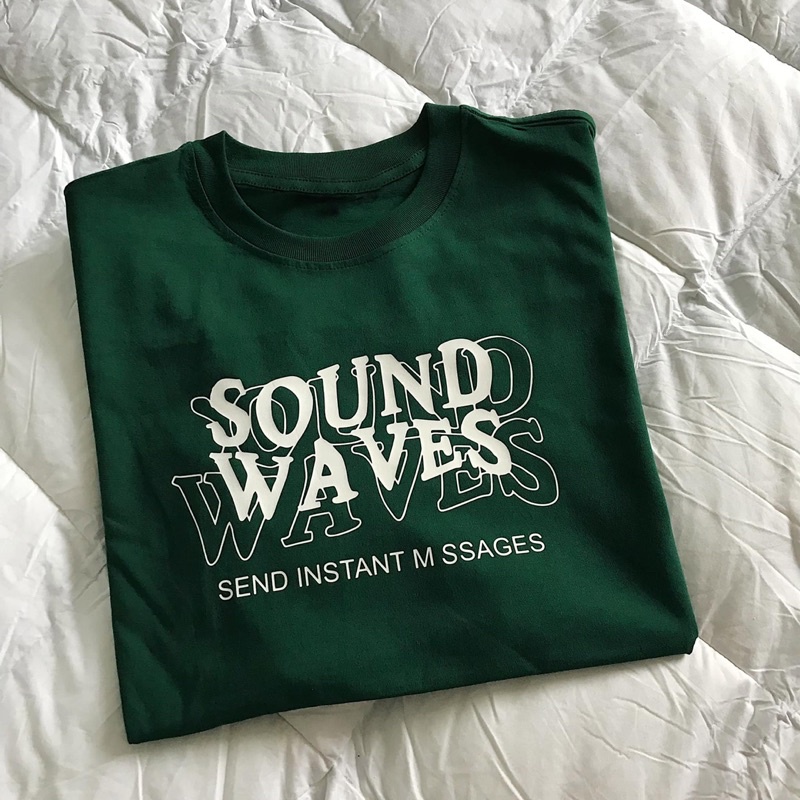 Áo Thun Tay Ngắn UNISEX in Decal XANH VE CHAI - Hình chụp thật (Đủ size M-L-XL-XXL) - Số đo ở cuối