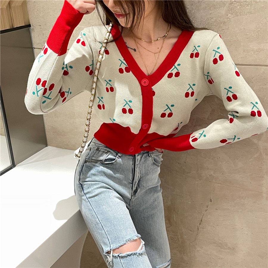 SUXI Áo len dài tay thiết kế mới thời trang theo phong cách hàn quốc dành cho nữ