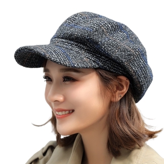 Mũ beret kiểu mỏ vịt retro phong cách thu đông Hàn Quốc Nhật Bản dày dặn cho nữ
