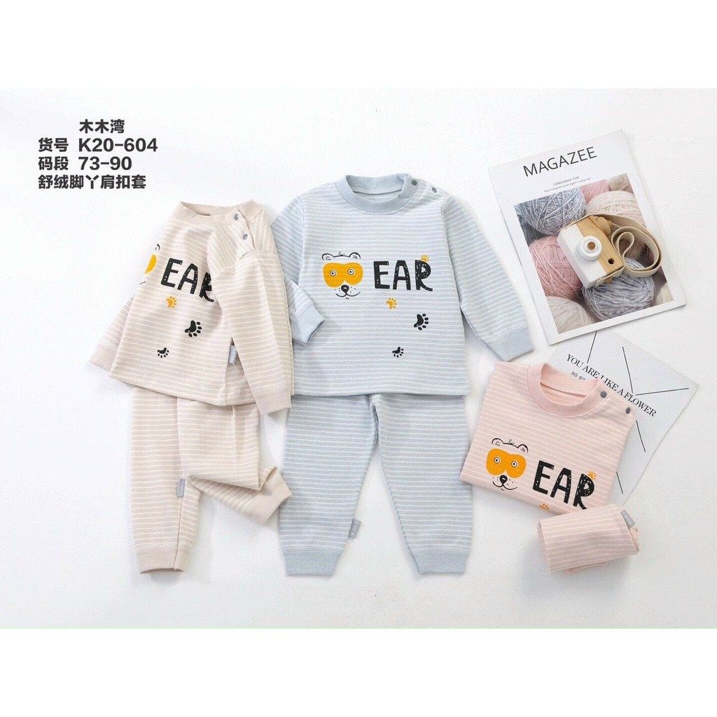 Bộ Cotton dài tay cho bé_EAR