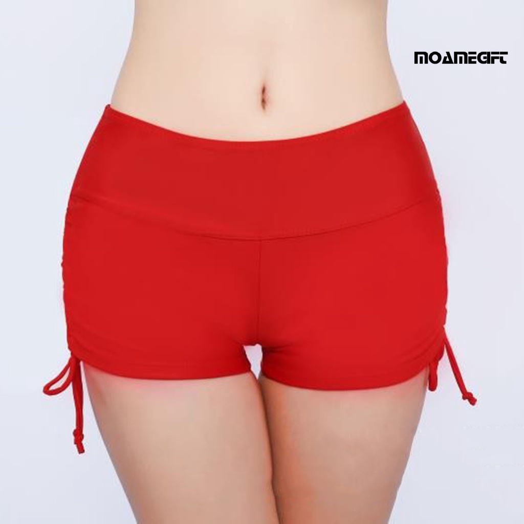 Quần Bơi Lưng Cao Dây Rút Bên Hông Co Giãn Tuyệt Vời Cho Nữ