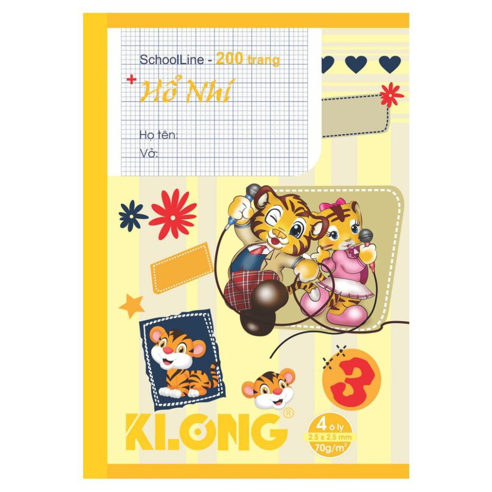 Vở ô ly Klong Chích Bông - 200 trang; MS 043