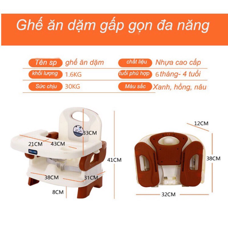 Thanh lý ghế ăn dặm có thể gấp gọn