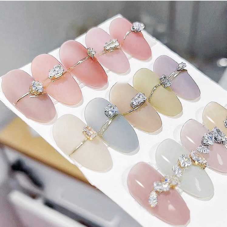 Set charm đá Zircon cao cấp trang trí móng, chuyên dùng làm nail (20 viên/set)