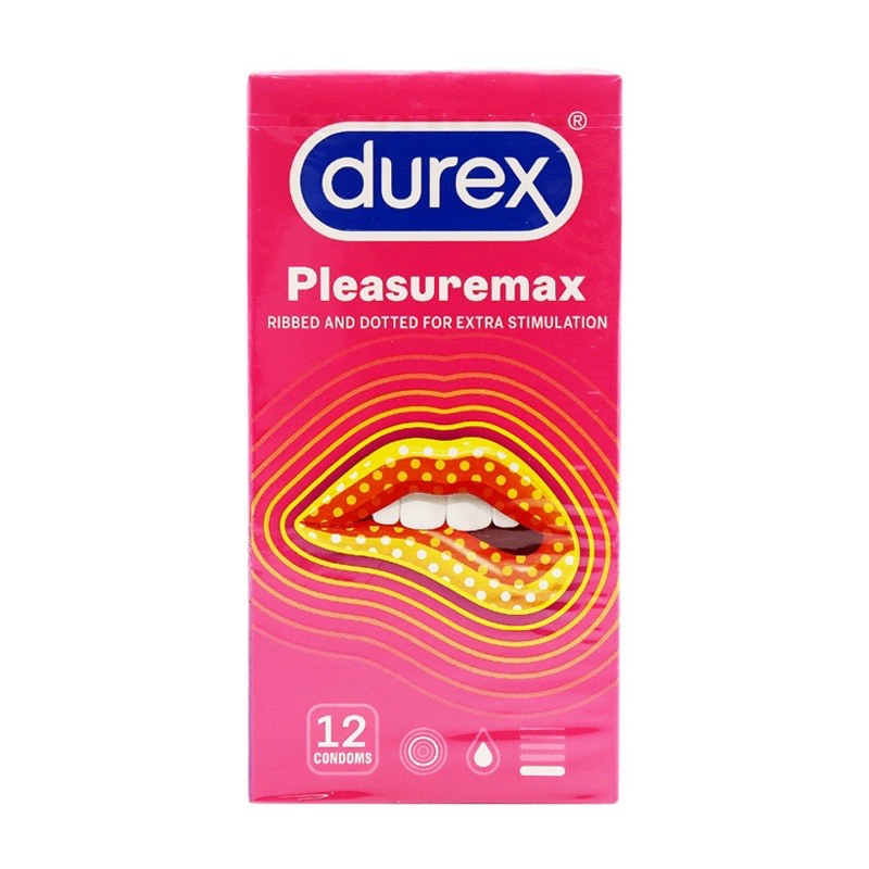 Bao cao su Durex Pleasuremax (12 cái/hộp)