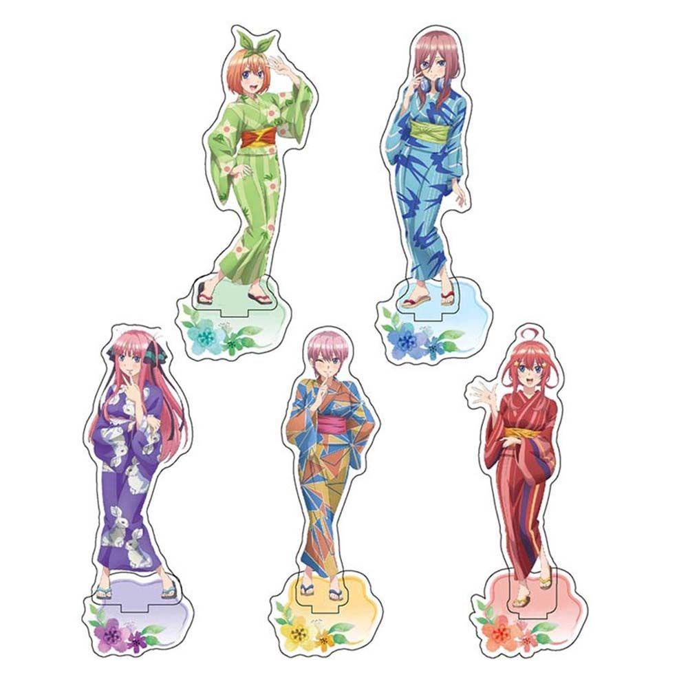 LILYES Anime Acrylic Stand Figure Cartoon Anime Figure Model Plate Anime The Quintessential Quintuplets Yotsuba Itsuki Gotoubun No Hanayome Action Figure Fashion Nakano Ichika Acrylic Figure Model Toys