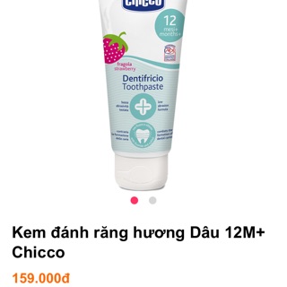 Kem đánh răng chico hương dâu cho 12+.giá 148.000
