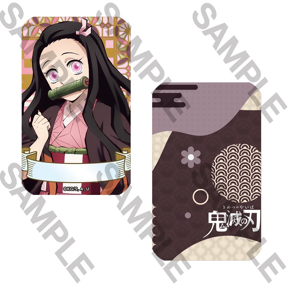 Ảnh card bo góc in hình Kimetsu no Yaiba Thanh Gươm Diệt Quỷ thẻ bo viền 5*8cm anime chibi sưu tập xinh xắn