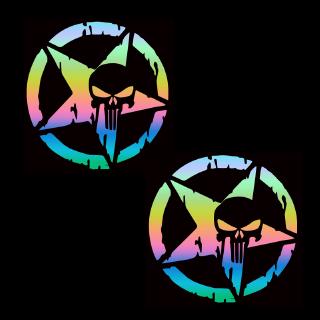 Nhãn dán & đề can phản quang ô tô nhiều màu đa năng Thế giới là thiết kế đồ họa phẳng Nhãn dán thân xe