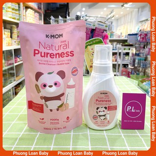 Nước rửa bình K-Mom rửa bình sữa, rau quả hữu cơ chai túi 500ml