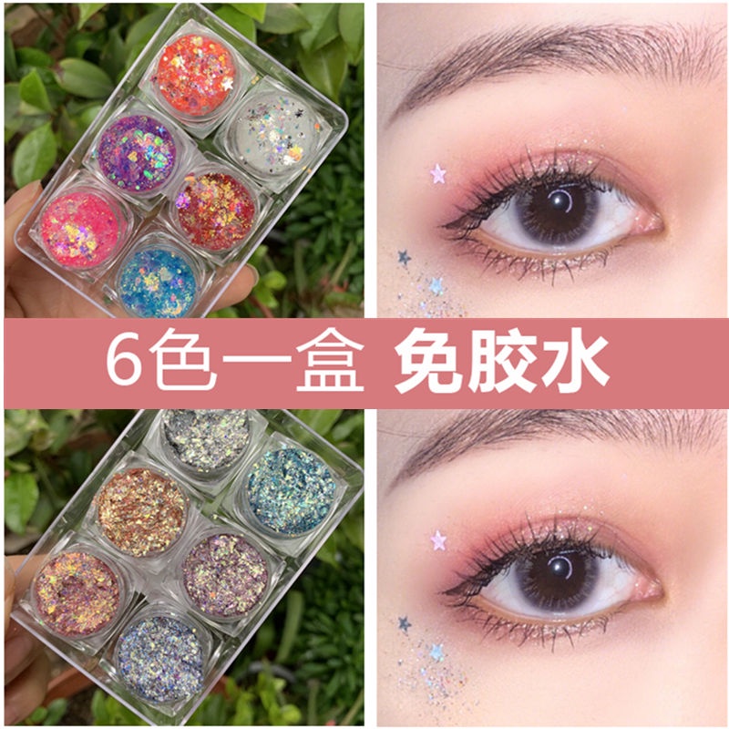 Set 6 lọ kim tuyến lấp lánh trang điểm mắt phong cách lolita g6 g6 19.my11.10 | BigBuy360 - bigbuy360.vn