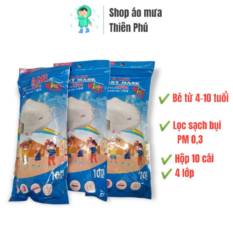 Khẩu trang y tế cho bé 1-10 tuổi