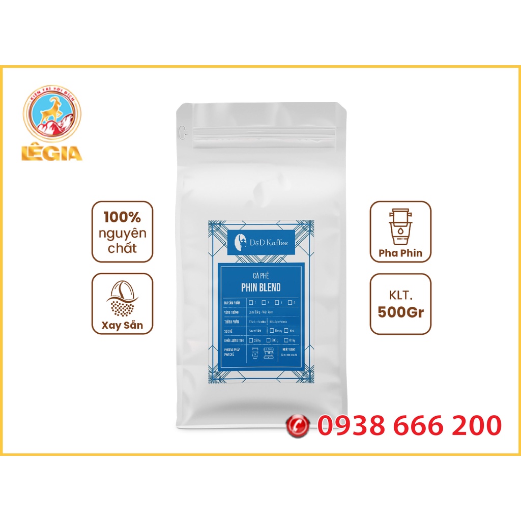 CÀ PHÊ RANG MỘC PHIN BLEND 500G (XAY SẴN)