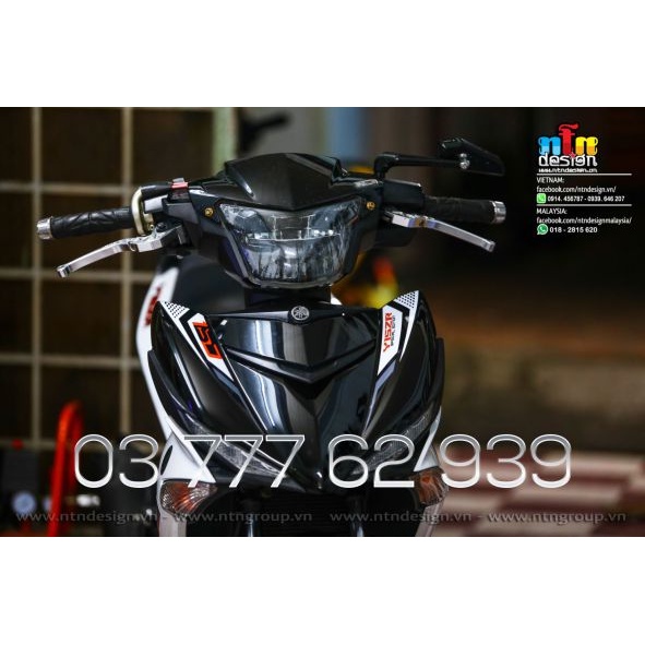 [Siêu Sale] [FreeShip] [Ảnh thật] Tem /decal Y15 ZR Exciter 150 - tem rời Cam Trắng Đen - không bay màu - chuẩn form