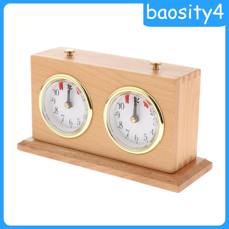 (Baosity4) Bộ Đồng Hồ Thạch Anh Tập Cờ Vua Bằng Hợp Kim