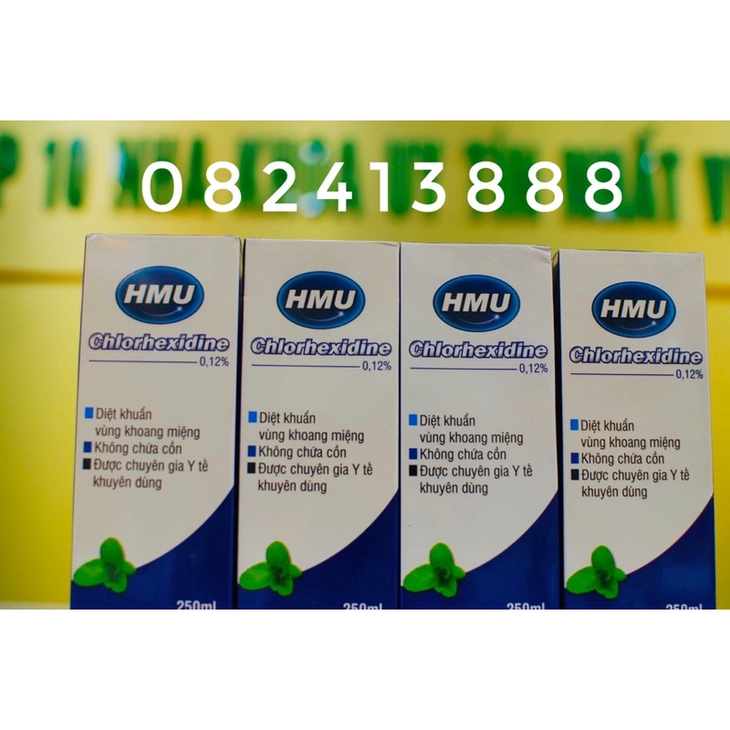 Nước súc miệng HMU Chlorhexidine Đại học y hà nội chính hãng