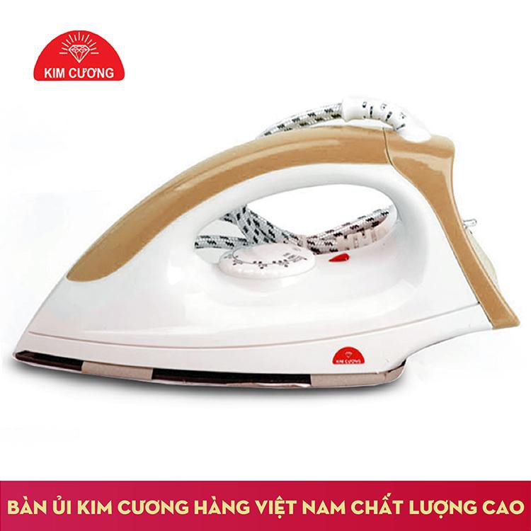 Bàn ủi khô Kim Cương T602 ( 1,000 W ) ( Màu Nâu )