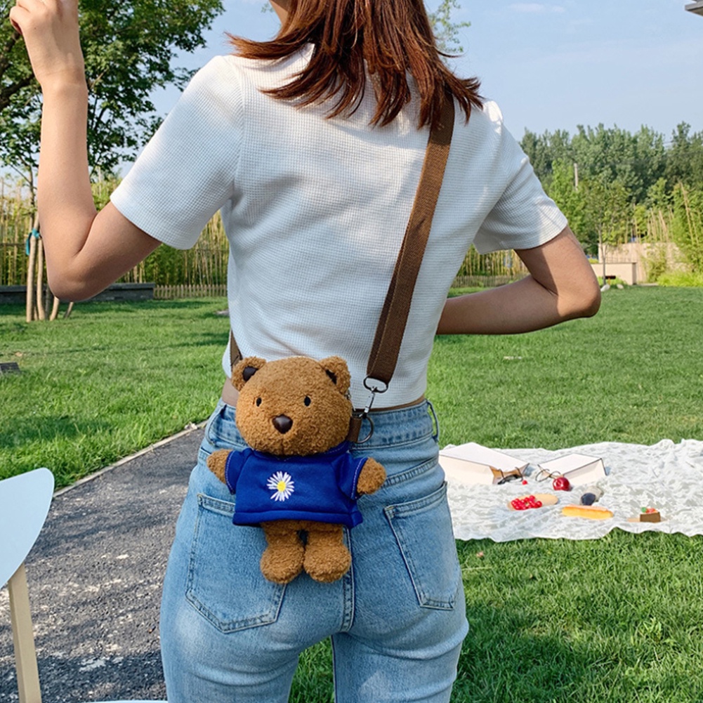 Dễ thương Túi gấu sang trọng điện thoại di động Túi nữ làn sóng mới Hàn Quốc phiên bản của Hoang Dã Net người nổi tiếng cô gái Vai Sứ Giả túi