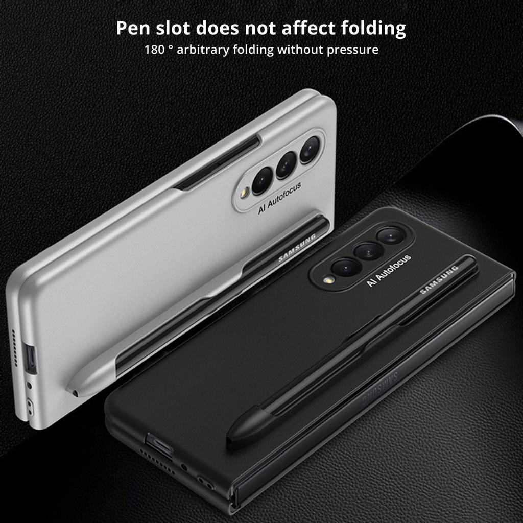 Ốp Điện Thoại Siêu Mỏng Có Ngăn Đựng Bút Cho Samsung Galaxy Z Fold 3 S Galaxy Z Fold3