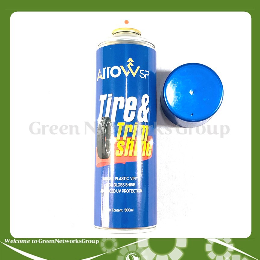 Chai đánh bóng vỏ xe và nhựa đen Arrow 500ml Greennetworks