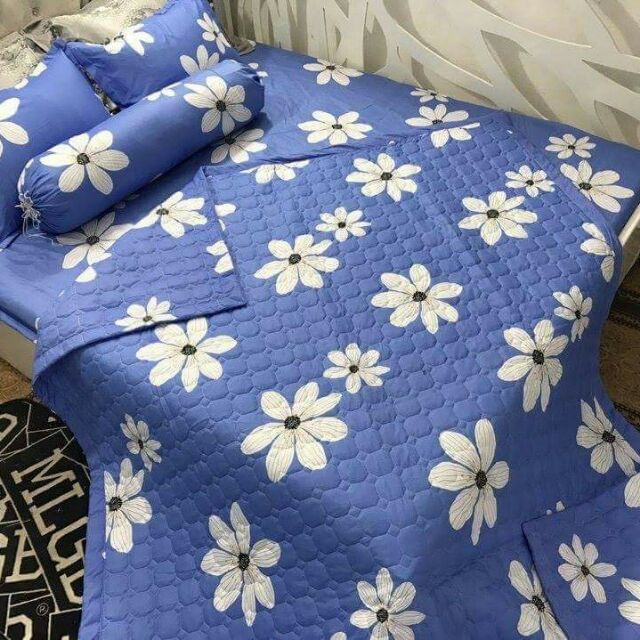 chăn ga gối bèo xanh