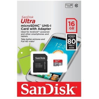 Thẻ nhớ 16GB Micro SDHC C10 80mb/s Sandisk sdt liên hệ 0328680807