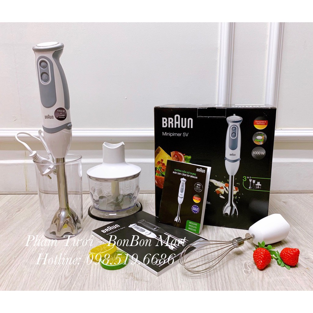 MÁY XAY CẦM TAY BRAUN MQ5035/ MQ5235 -NHẬP KHẨU CHÍNH HÃNG