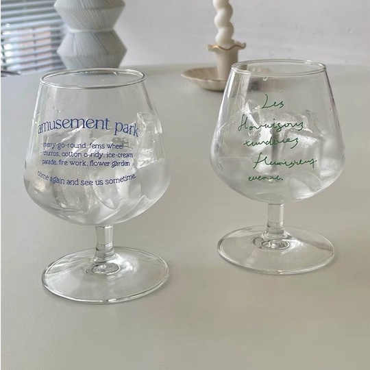 Ly, Tách Có Đế Uống Nước Wine Glass Amusement Park