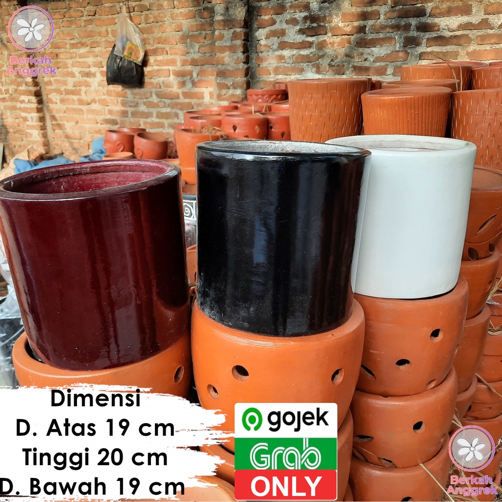 Bình Gốm Sứ Hình Trụ Nhỏ Xinh Xắn Tiện Dụng