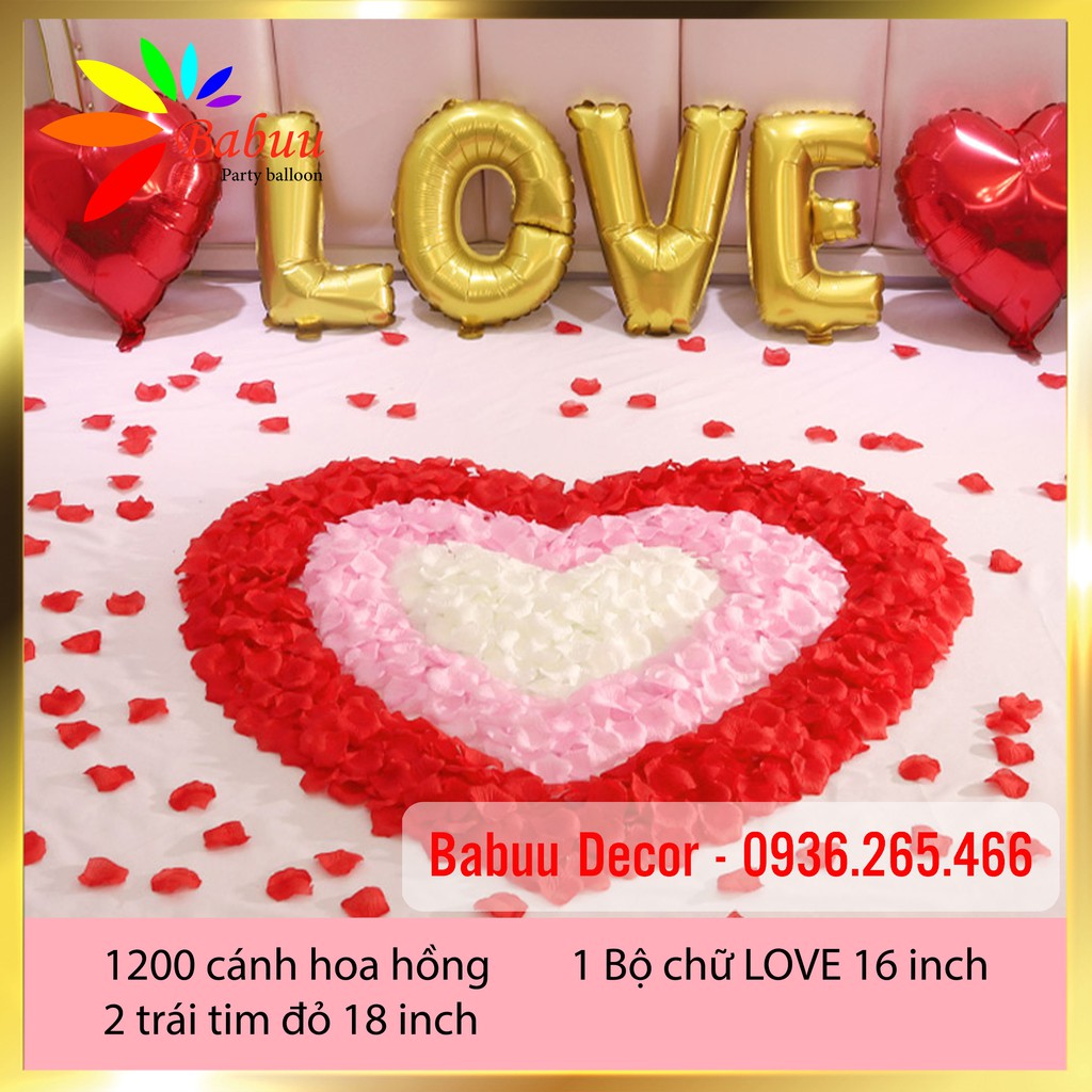 Set trang trí giường cưới độc đáo